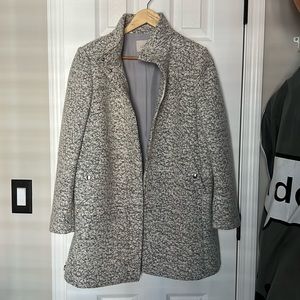 Loft Boucle Funnel Neck Coat